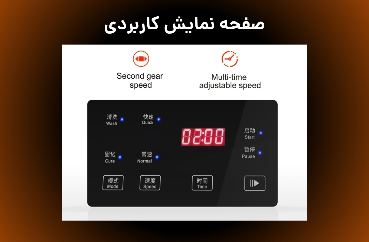 صفحه نمایش دستگاه شست و شو و پخت پایونکست مدل UW-02 - قشم خرید